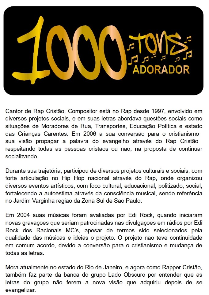 Release 1000 Tons Adorador