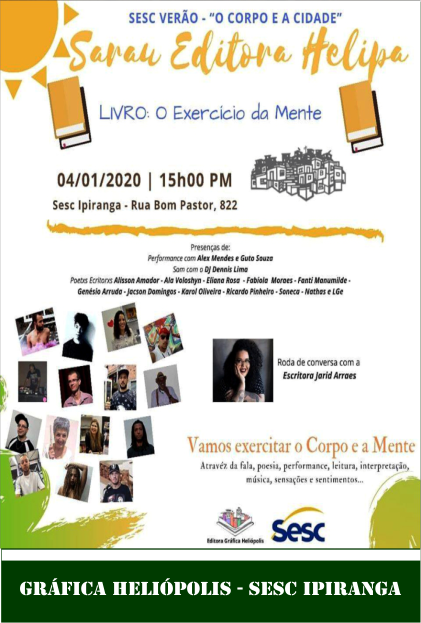Sarau Editora Helipa - SESC Verão
