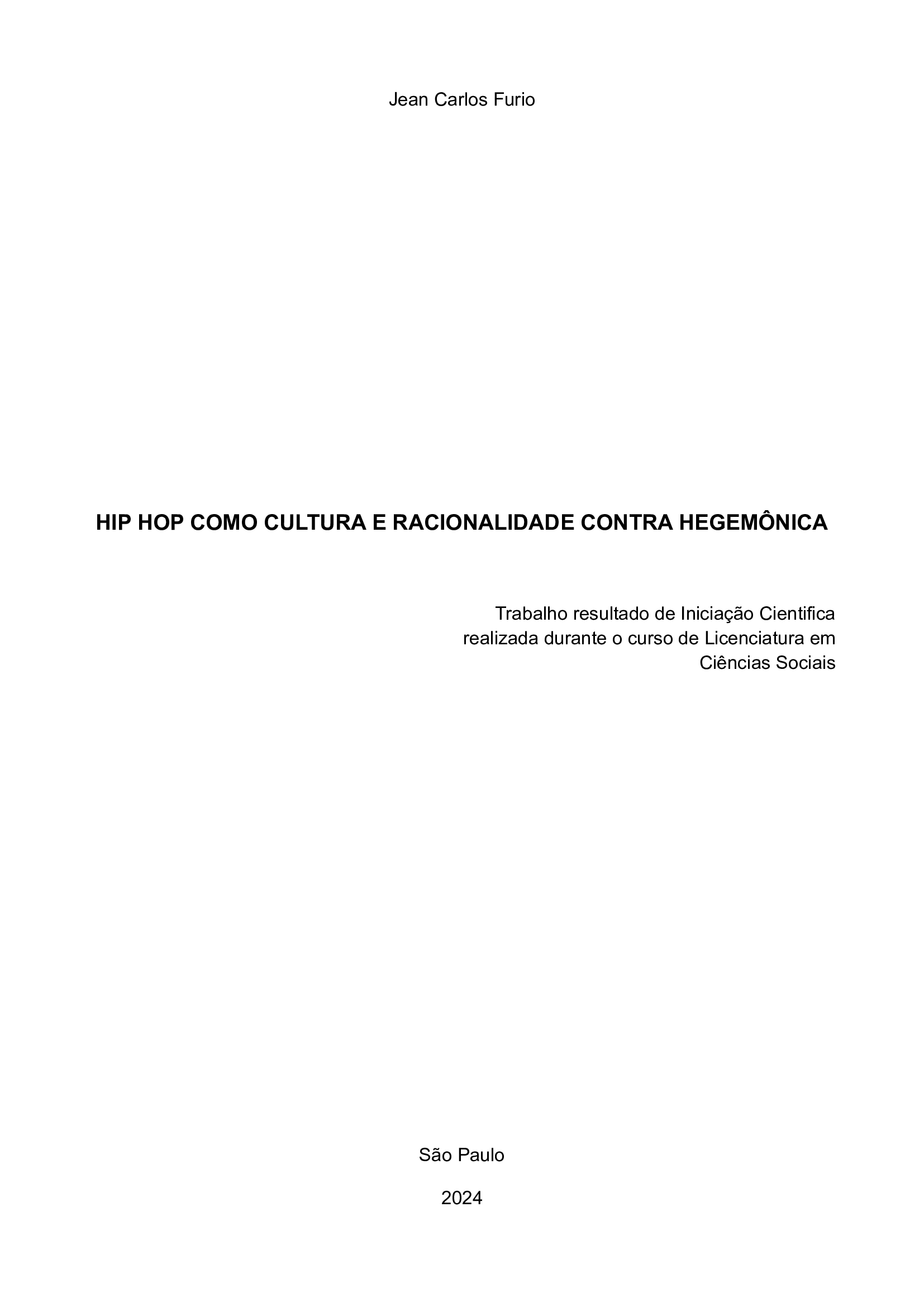Artigo Hip Hop como Cultura e Racionalidade Contra Hegemonica_1 Artigo Hip Hop como Cultura e Racionalidade Contra Hegemonica_1